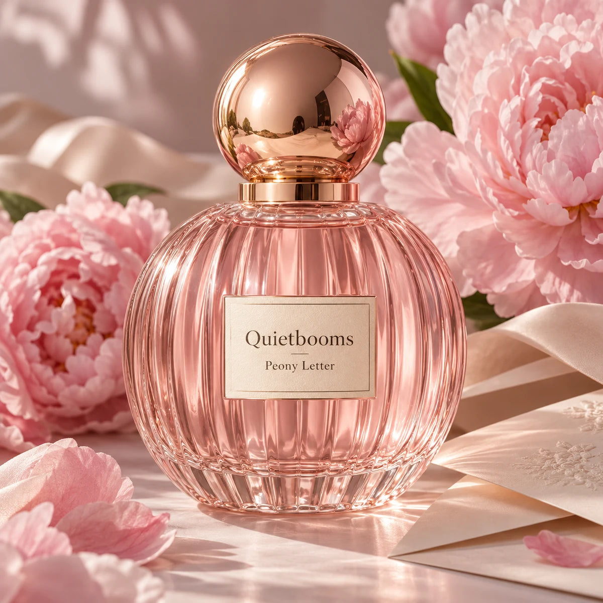 Peony Letter bottle original design visualization